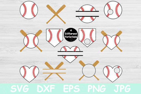 Baseball SVG Designs, Baseball Monogram