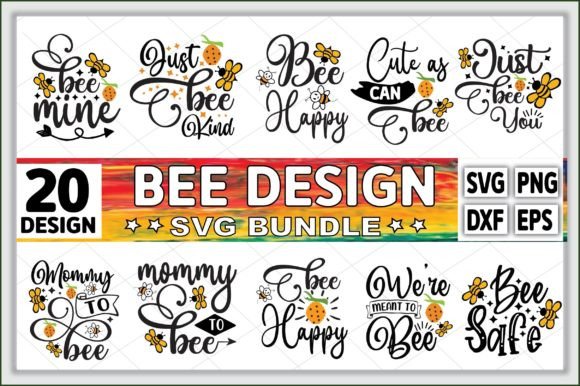 Bee SVG Bundle: Graphics for Crafts & Creative Brands