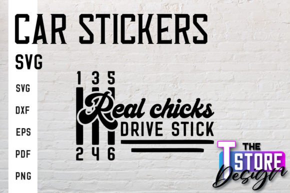 Car Stickers SVG Graphics for Crafts