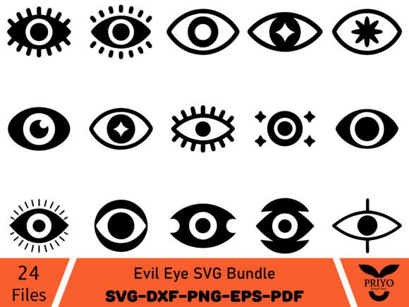 Evil Eye SVG Bundle: Graphics & Illustrations for Handmade Business