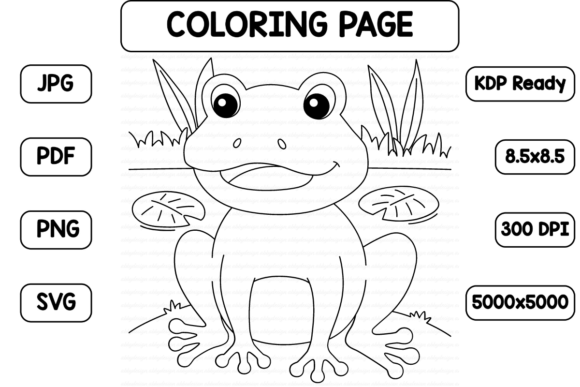 Frog Farm Animal Coloring Pages Amp Graphics