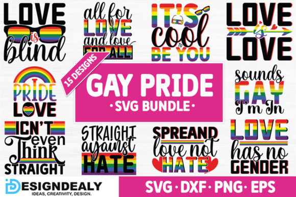Gay Pride Bundle: Graphics & Crafts Design Asset Review
