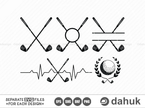 Golf Ball Bat Graphics for Crafts