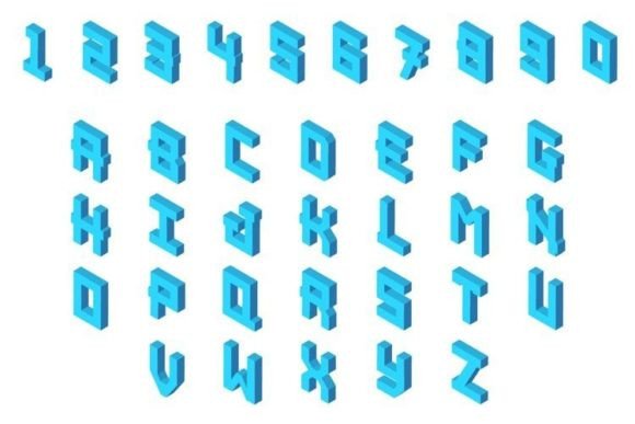 Isometric Numbers and Characters: Graphics & Icons for Playful Branding