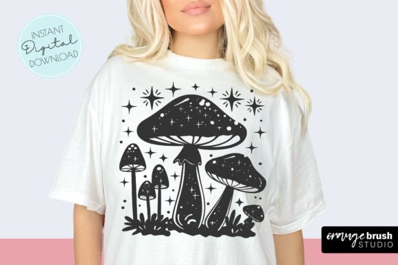 Magic Mushroom SVG PNG Boho Sublimation Graphics