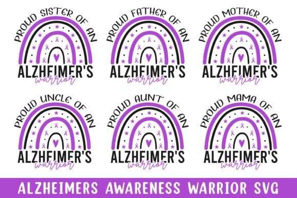 Proud Family Alzheimer Warrior Graphics