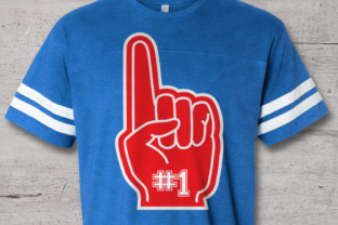 Sports Fan Foam Finger Graphics for Crafts