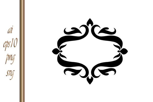 Vintage Damask Frame Border Pattern